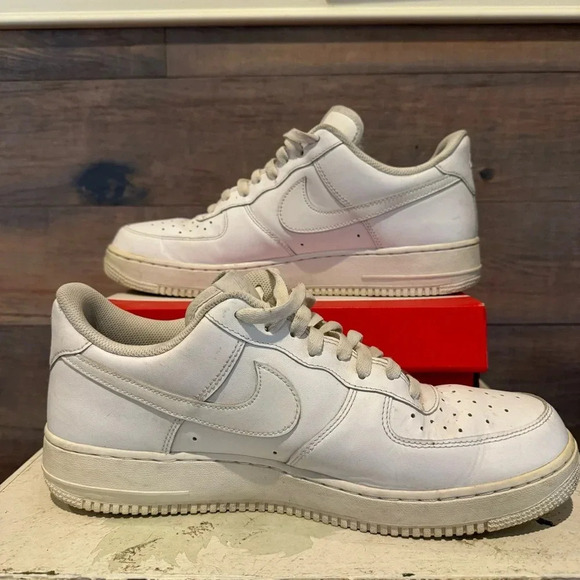 Nike Air Force 1 315122-111 size 11.5 Men's Triple White Sneakers - Picture 2 of 10